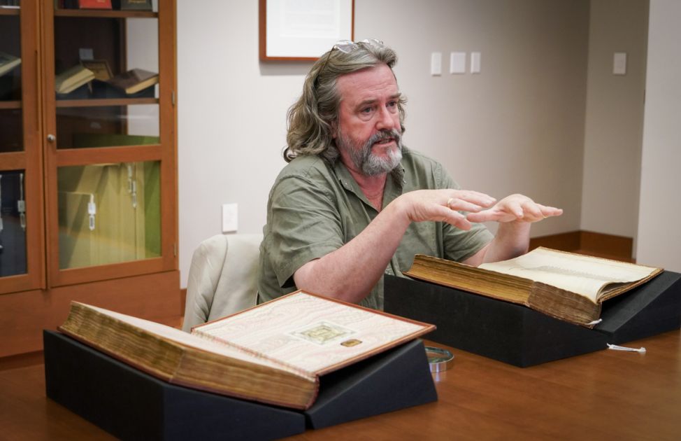 Renowned director Gregory Doran visits Bancroft Library to mark 400th ...