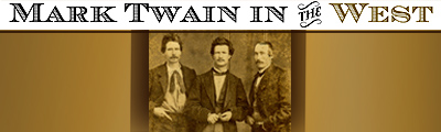 Mark Twain in the West exhibit banner
