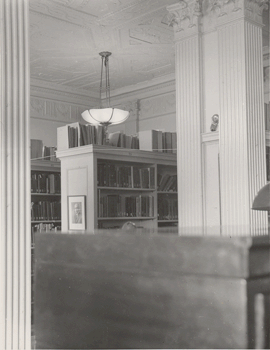 photograph: Reading room 1950s, view of north chamber