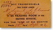 admission ticket for British Museum