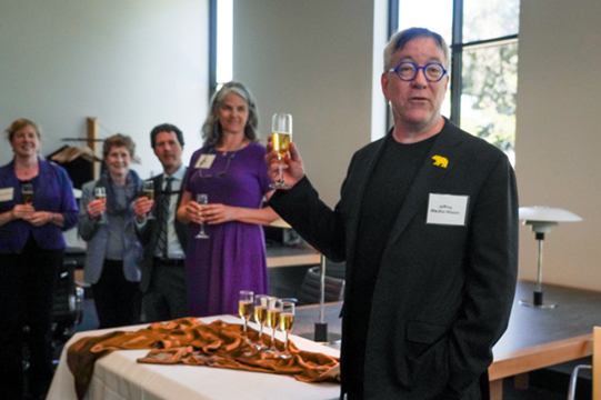 Jeffrey MacKie-Mason toasts