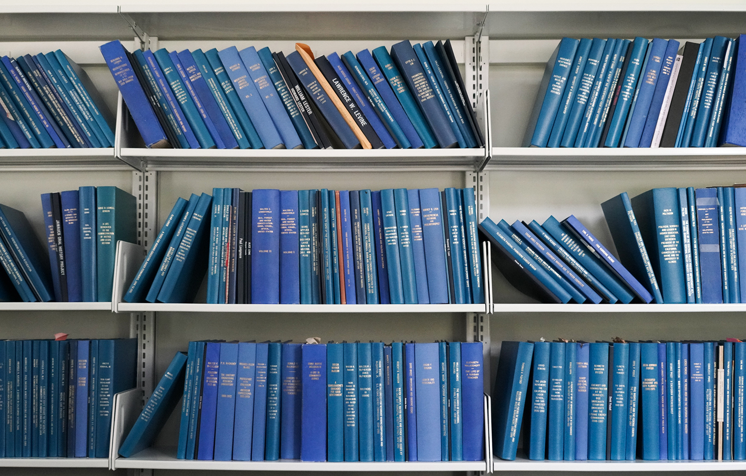 OHC transcripts stacked along a wall