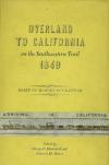 Overland to California on the Southwestern Trail, 1849: Diary of Robert Eccleston cover