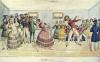 Reproduction of a Watercolor of a Dance in Peru  By Gunner William H. Meyers of the warship Cyane
